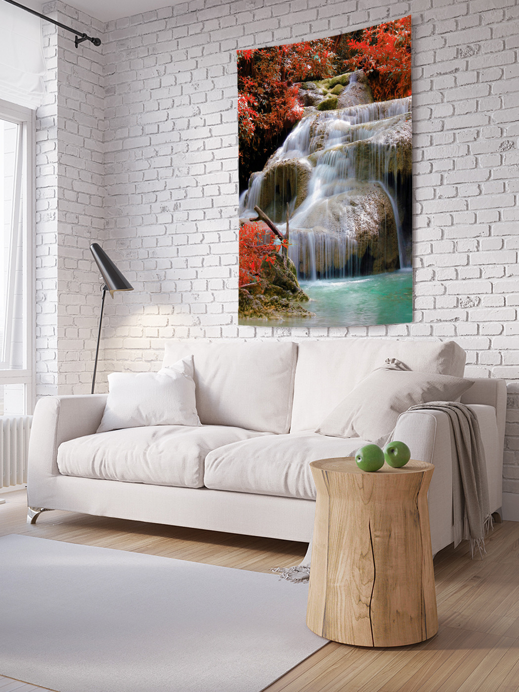 

Вертикальное фотопанно на стену JoyArty Летний водопад 100x150 см, Летний водопад