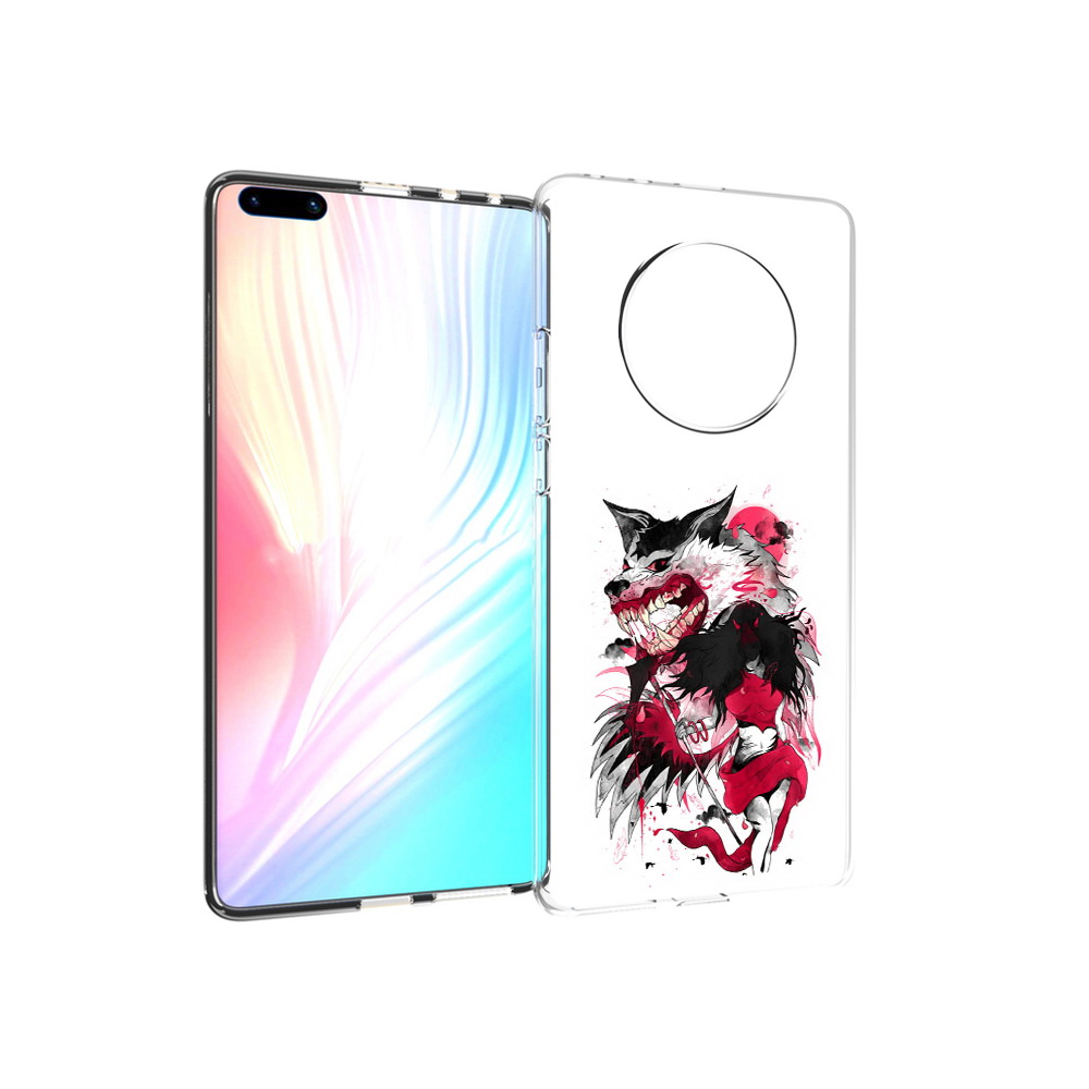 

Чехол MyPads Tocco для Huawei Mate 40 Pro красная шапочка, Прозрачный, Tocco