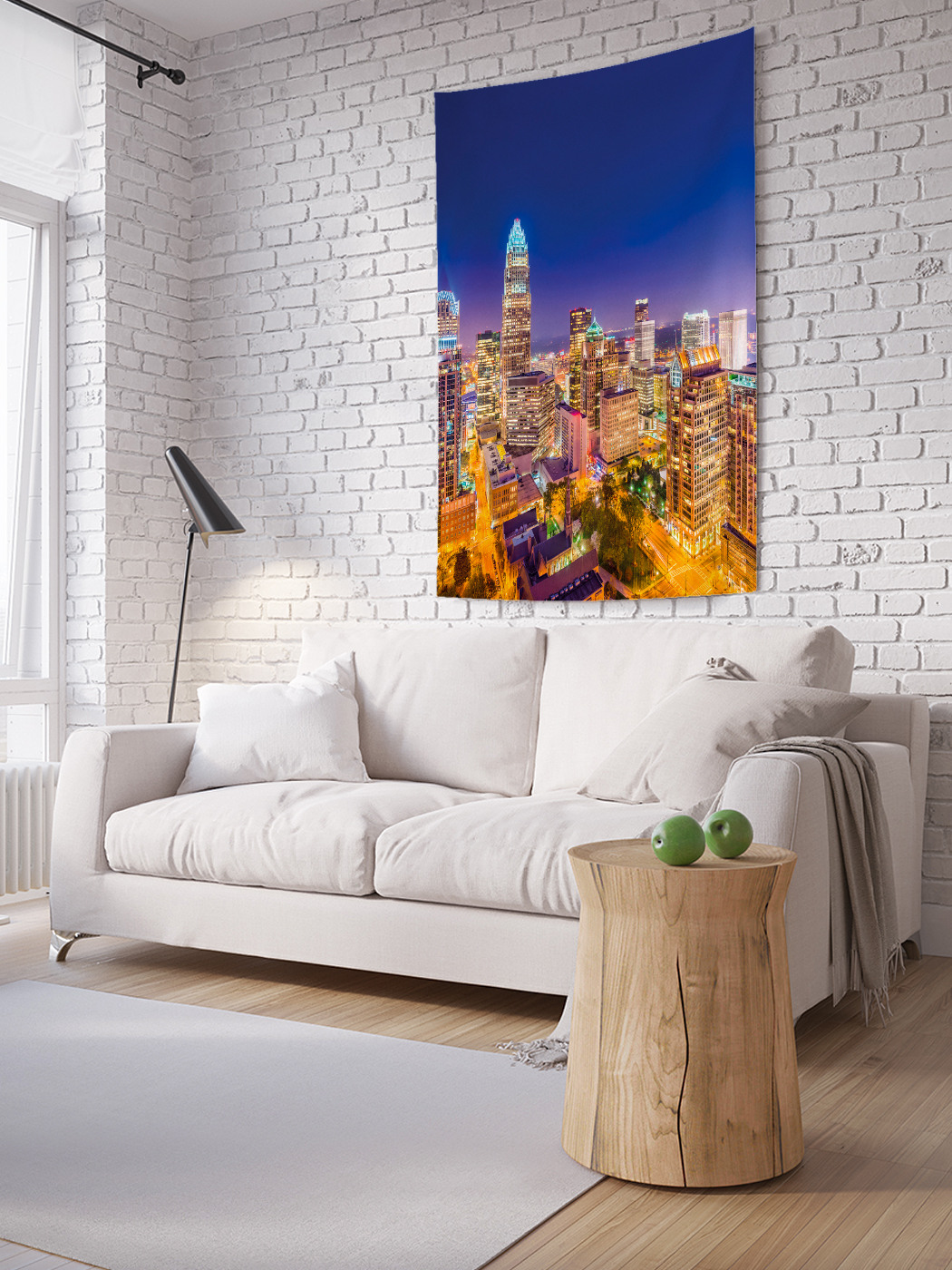 

Вертикальное фотопанно на стену JoyArty Неспящий город 100x150 см, Неспящий город