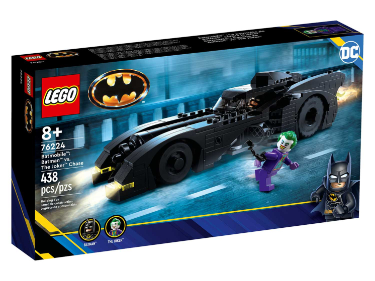 Конструктор LEGO Super Heroes 76224 Бэтмобиль: Бэтмен против Джокера Чейза, 438 деталей