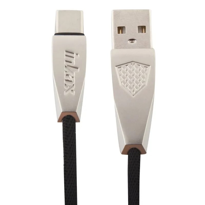 USB Кабель inkax CK-53 Alloy для USB Type-C 100CM метал, разъемы (черный)
