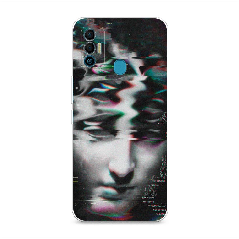 

Чехол Awog на Tecno Spark 7 "Glitch Art", Разноцветный, 301050-9