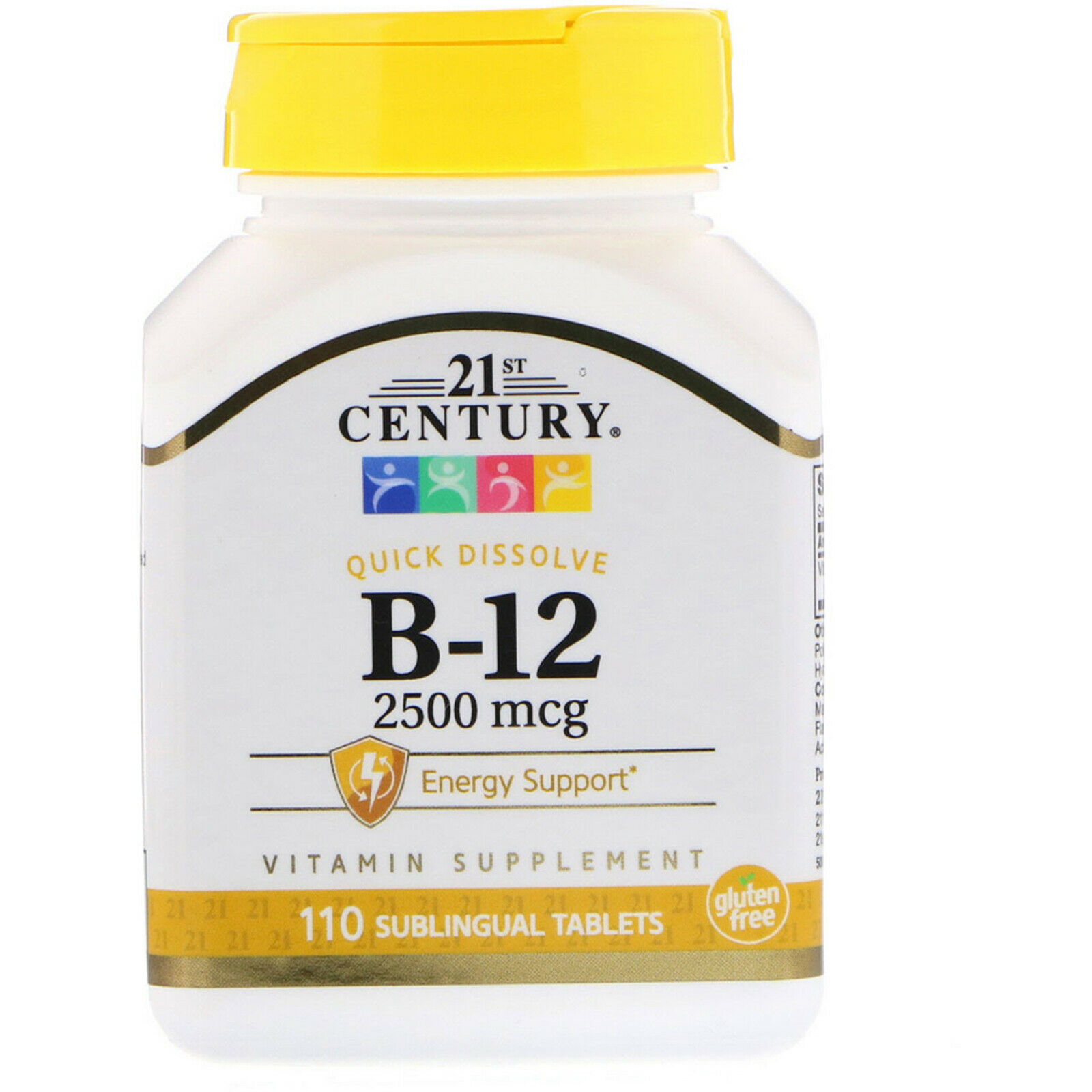

Витамин B12 21st Century B-12 2500 mcg 110 таблеток, B-12 2500 mcg