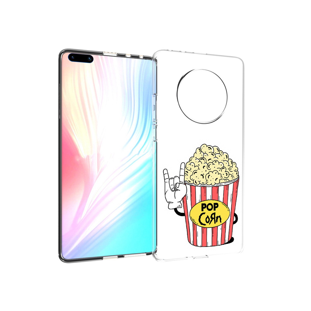 

Чехол MyPads Tocco для Huawei Mate 40 Pro крутой попкорн, Прозрачный, Tocco