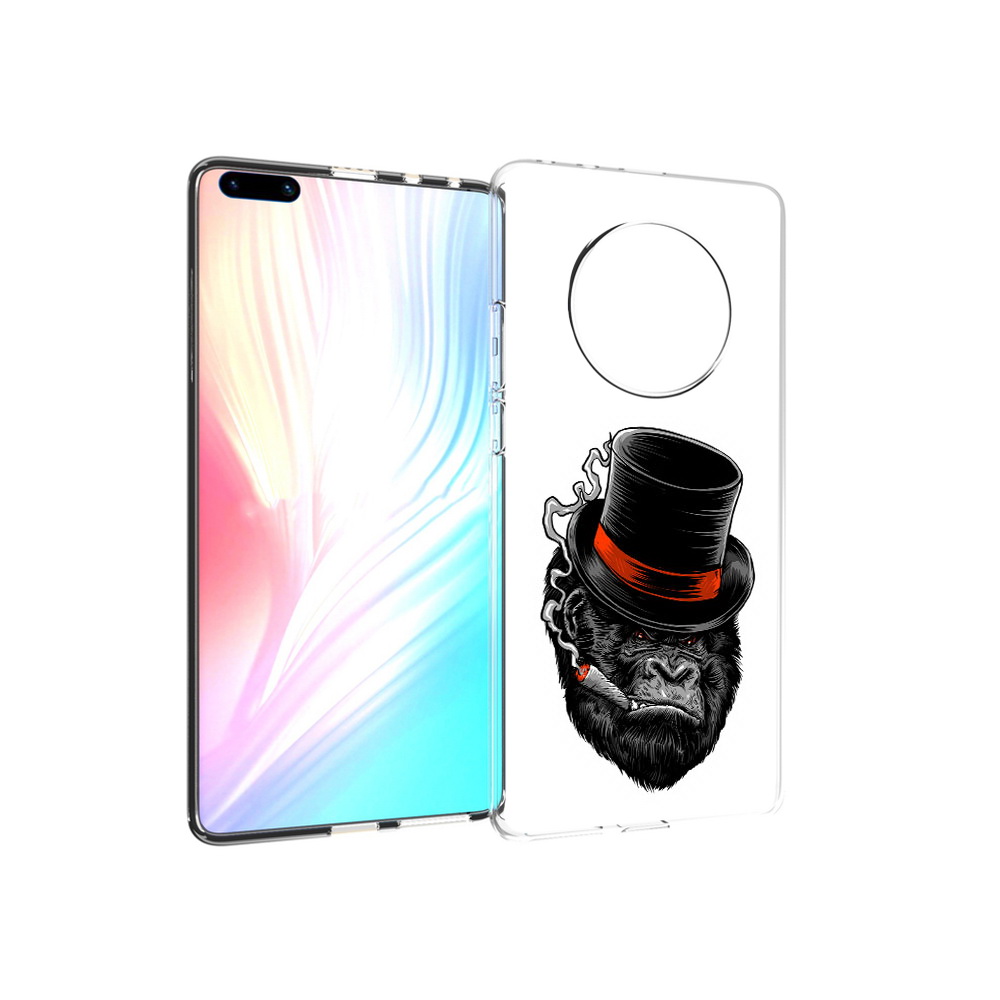 

Чехол MyPads Tocco для Huawei Mate 40 Pro дизайнерская горилла, Прозрачный, Tocco