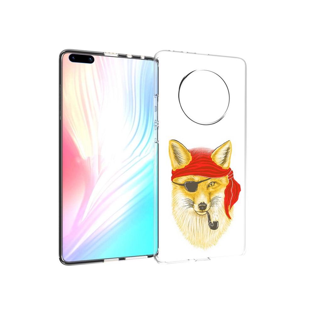 

Чехол MyPads Tocco для Huawei Mate 40 Pro лиса-пират, Прозрачный, Tocco