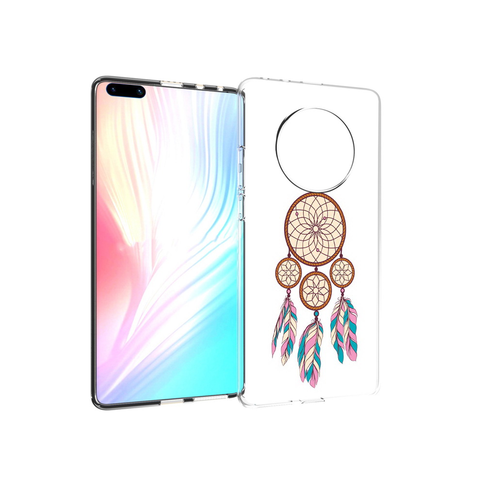 

Чехол MyPads Tocco для Huawei Mate 40 Pro ловец снов бежевый, Прозрачный, Tocco