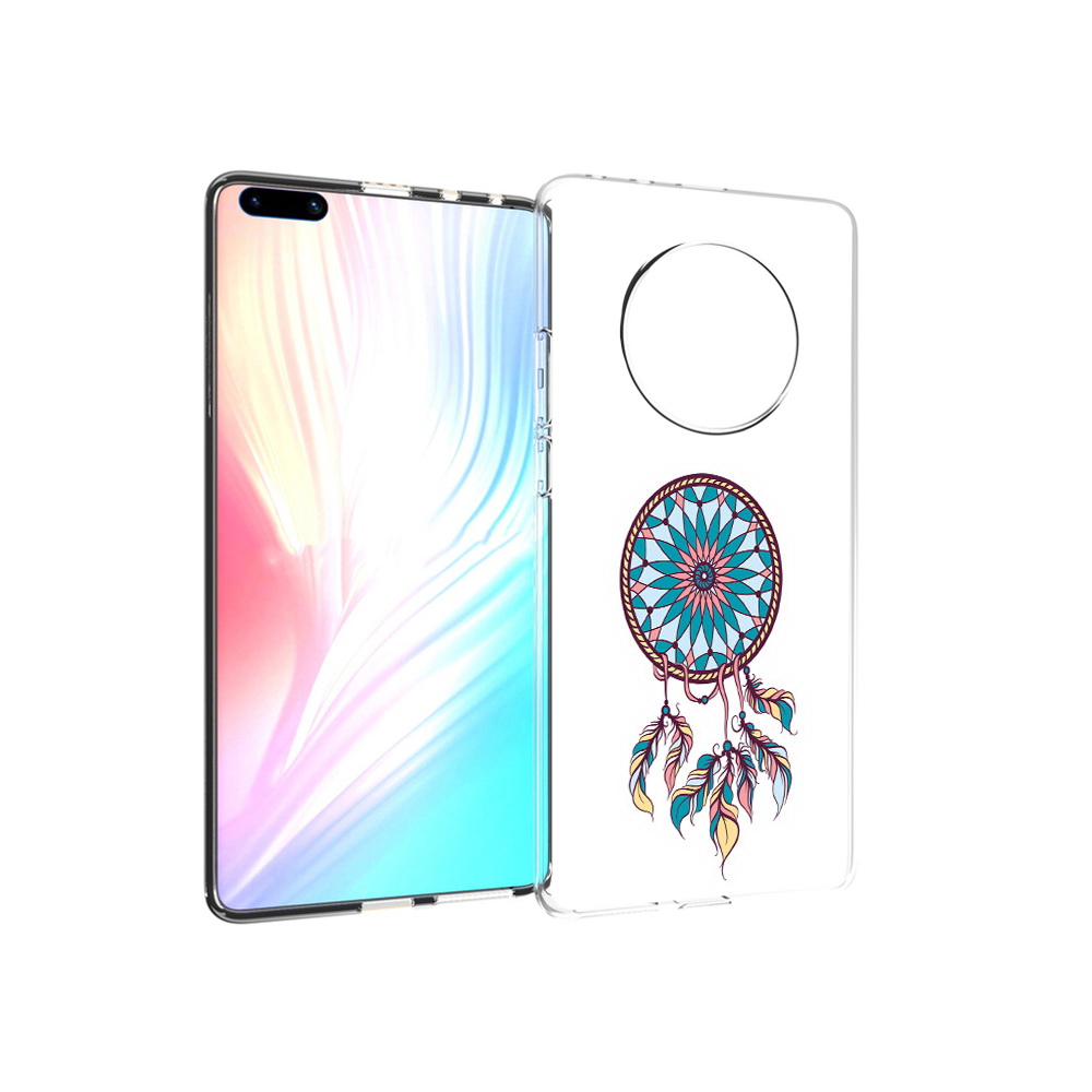 

Чехол MyPads Tocco для Huawei Mate 40 Pro ловец снов синий, Прозрачный, Tocco