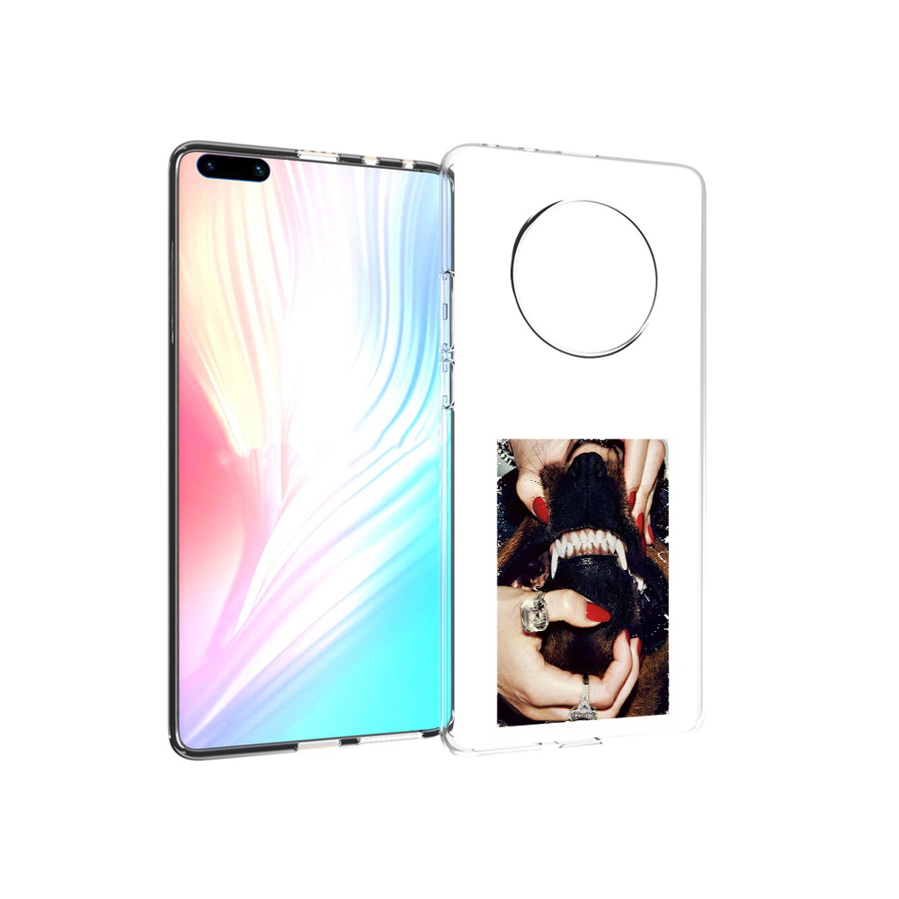 

Чехол MyPads Tocco для Huawei Mate 40 Pro маникюр, Прозрачный, Tocco