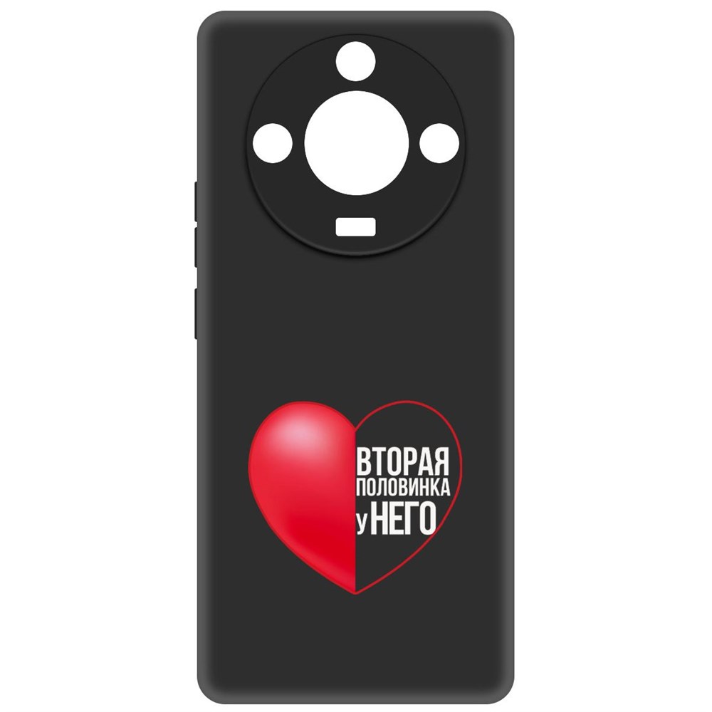 

Чехол-накладка Krutoff Soft Case Половинка у него для Realme 11 Pro черный