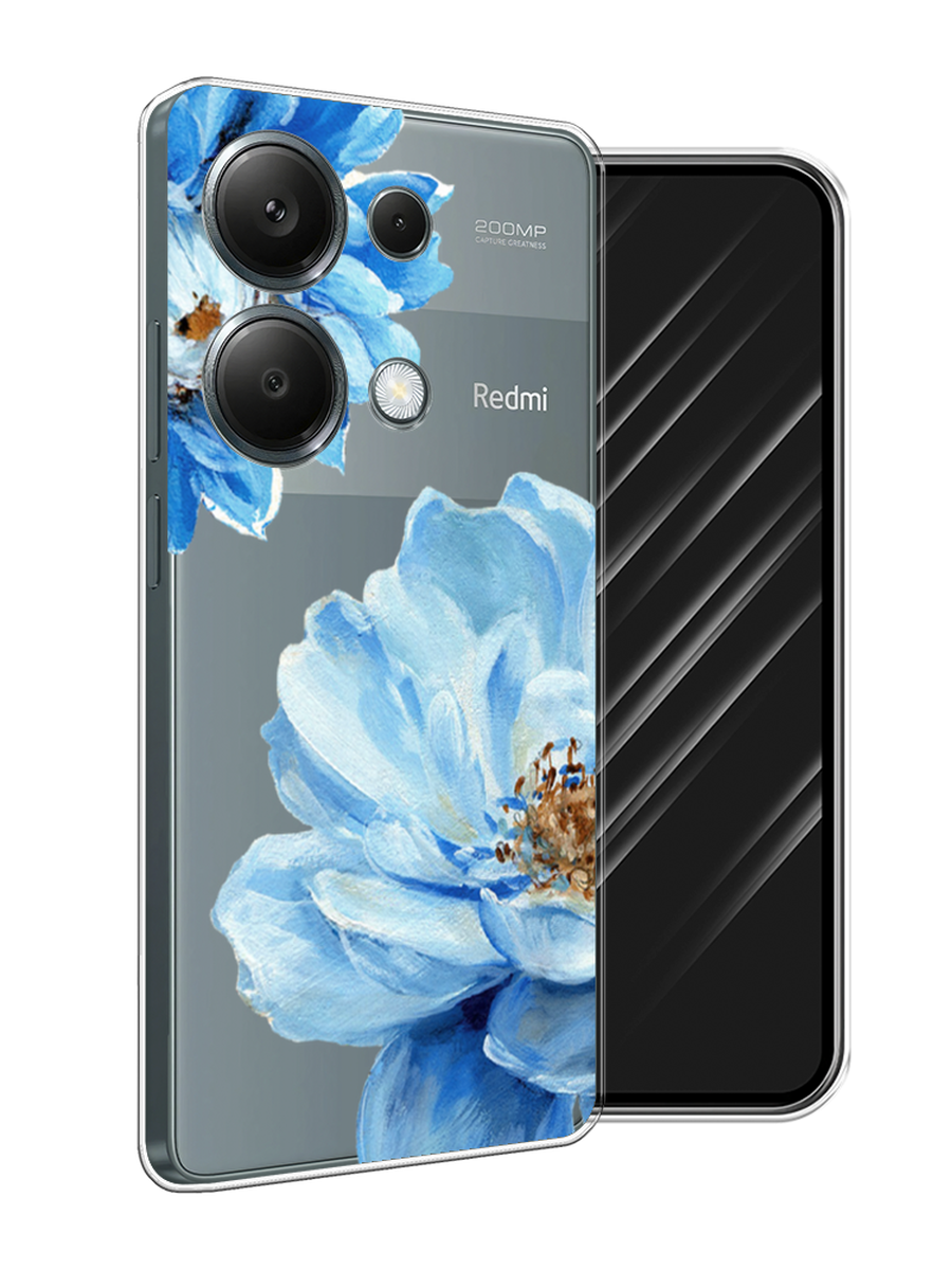 

Чехол Awog на Poco M6 Pro 4G "Голубые клематисы", Голубой, 321750-1