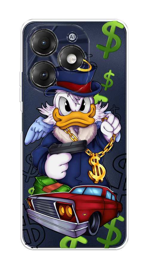 

Чехол на Itel A70 "Scrooge McDuck with a Gold Chain", Красный;синий;белый, 3201750-1