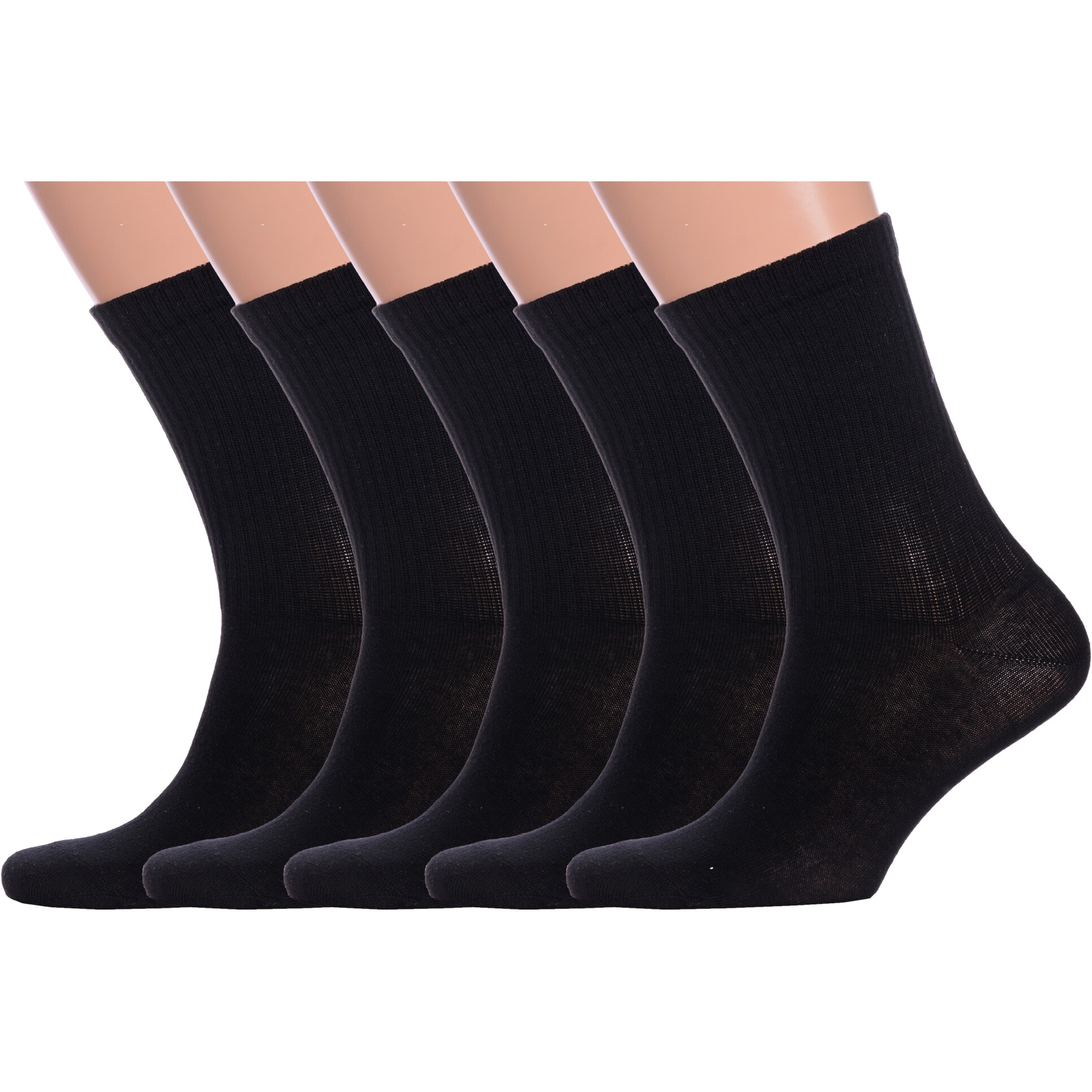 Комплект носков мужской Борисоглебский трикотаж 5-4С305 черные, 27-29