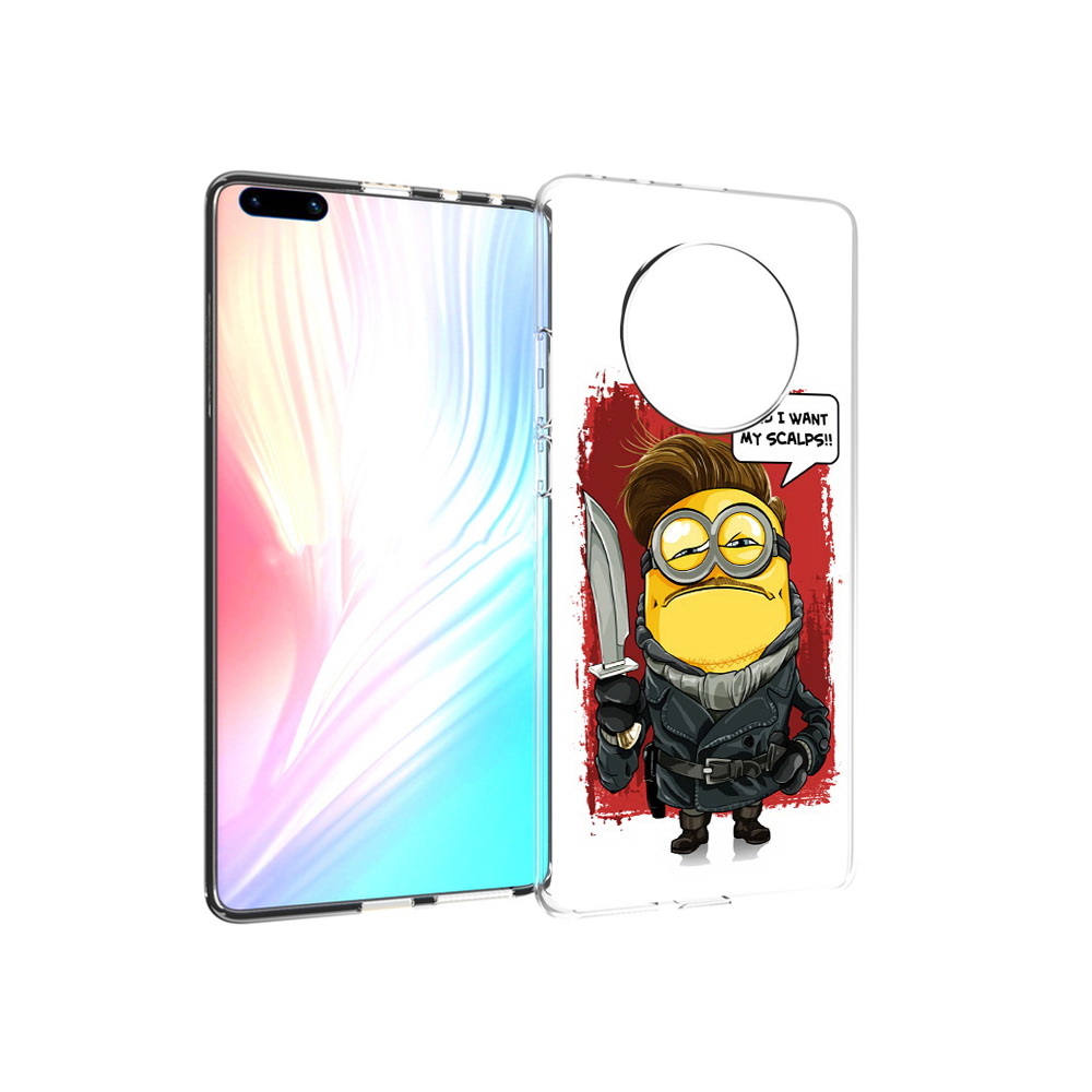 

Чехол MyPads Tocco для Huawei Mate 40 Pro миньон убийца, Прозрачный, Tocco