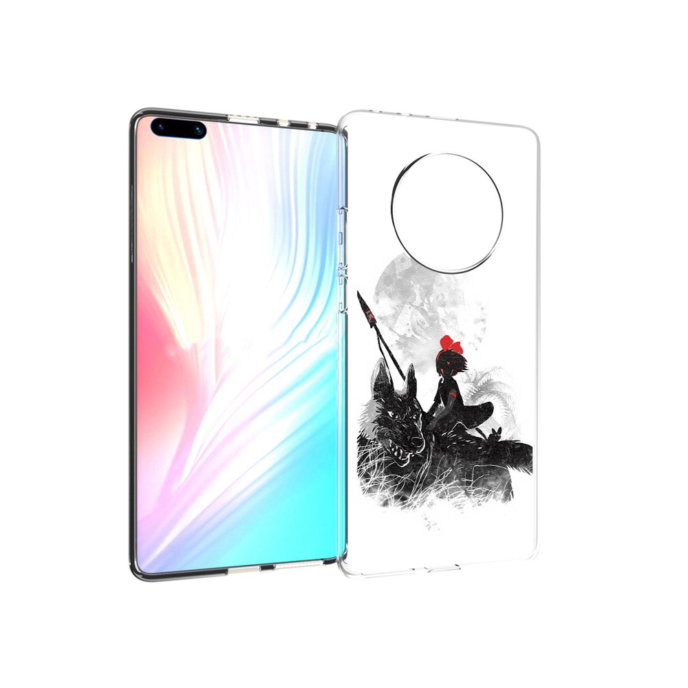 

Чехол MyPads Tocco для Huawei Mate 40 Pro мононоке, Прозрачный, Tocco