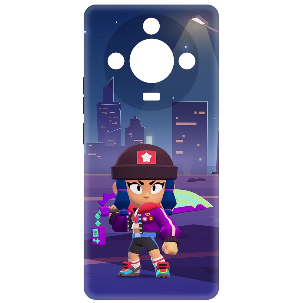 

Чехол-накладка Krutoff Soft Case Brawl Stars - Героиня Биби для Realme 11 Pro черный