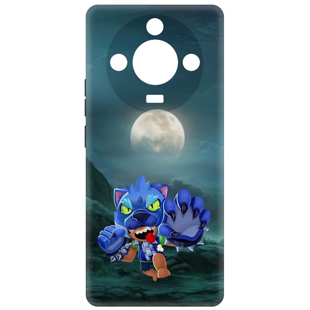 

Чехол-накладка Krutoff Soft Case Brawl Stars - Оборотень Леон для Realme 11 Pro черный