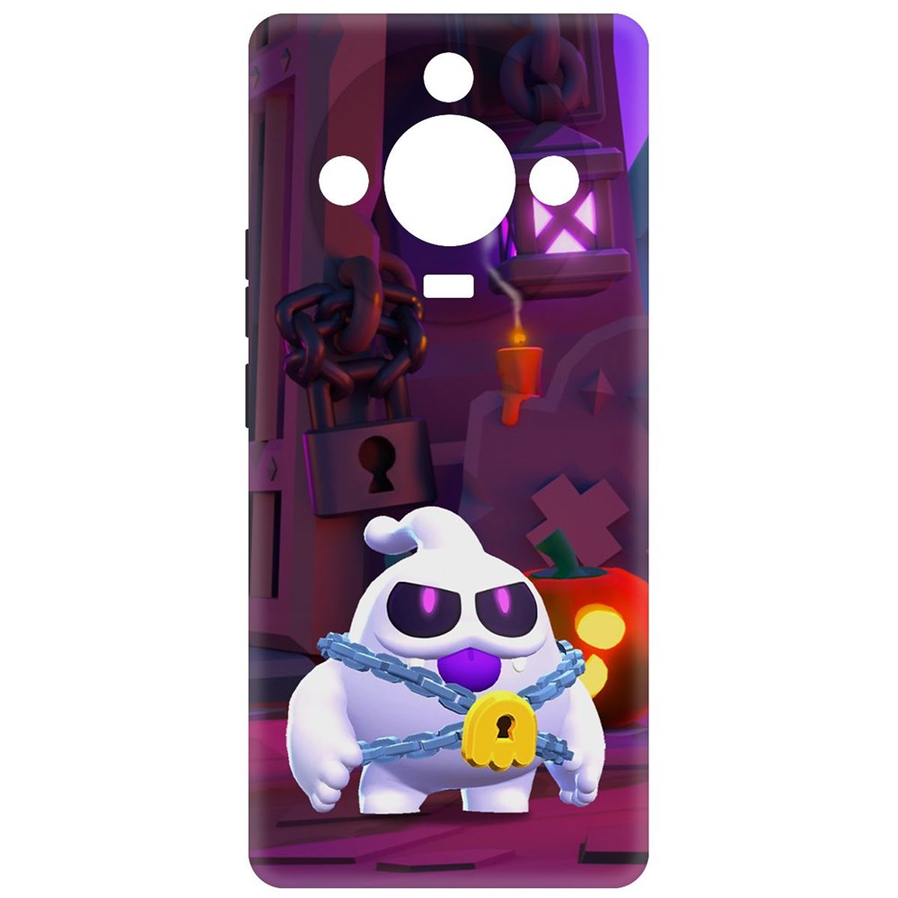 

Чехол-накладка Krutoff Soft Case Brawl Stars - Призрак Скуик для Realme 11 Pro черный