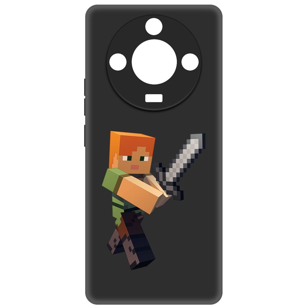 

Чехол-накладка Krutoff Soft Case Minecraft-Алекс для Realme 11 Pro+ черный