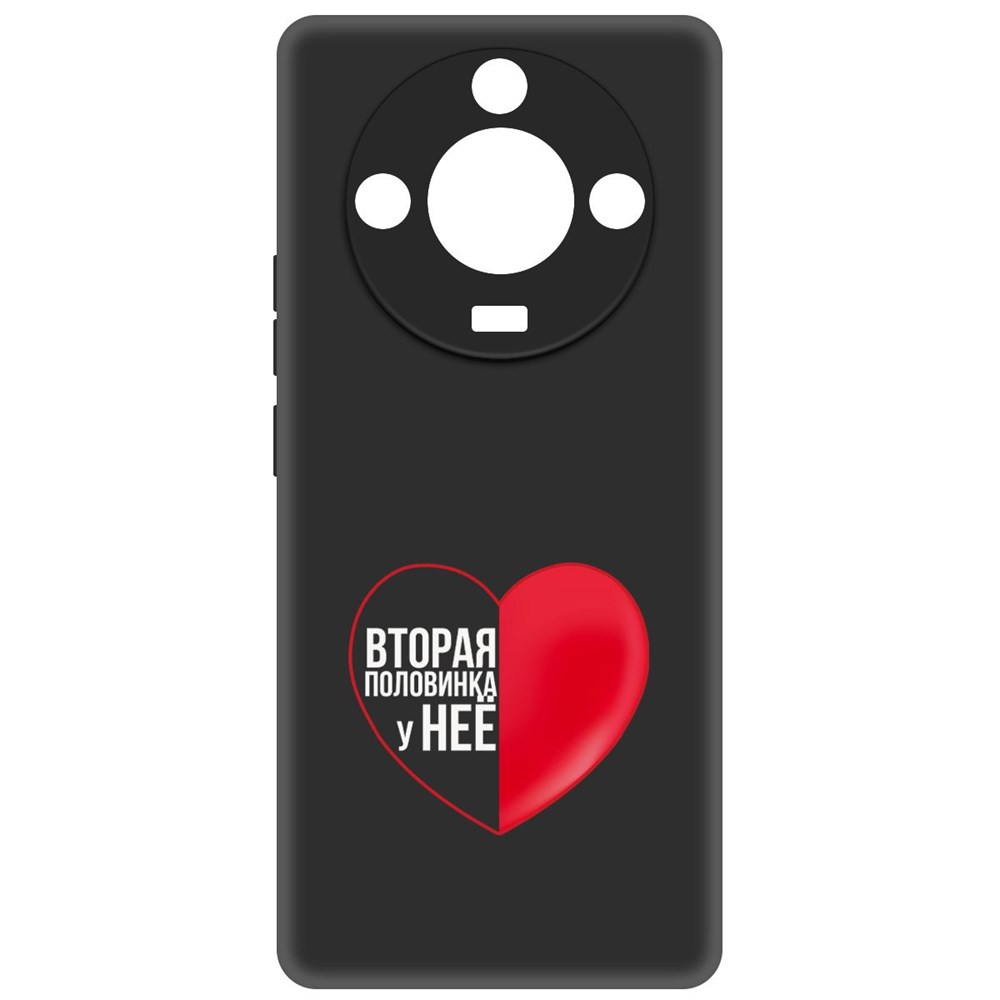 

Чехол-накладка Krutoff Soft Case Половинка у неё для Realme 11 Pro+ черный