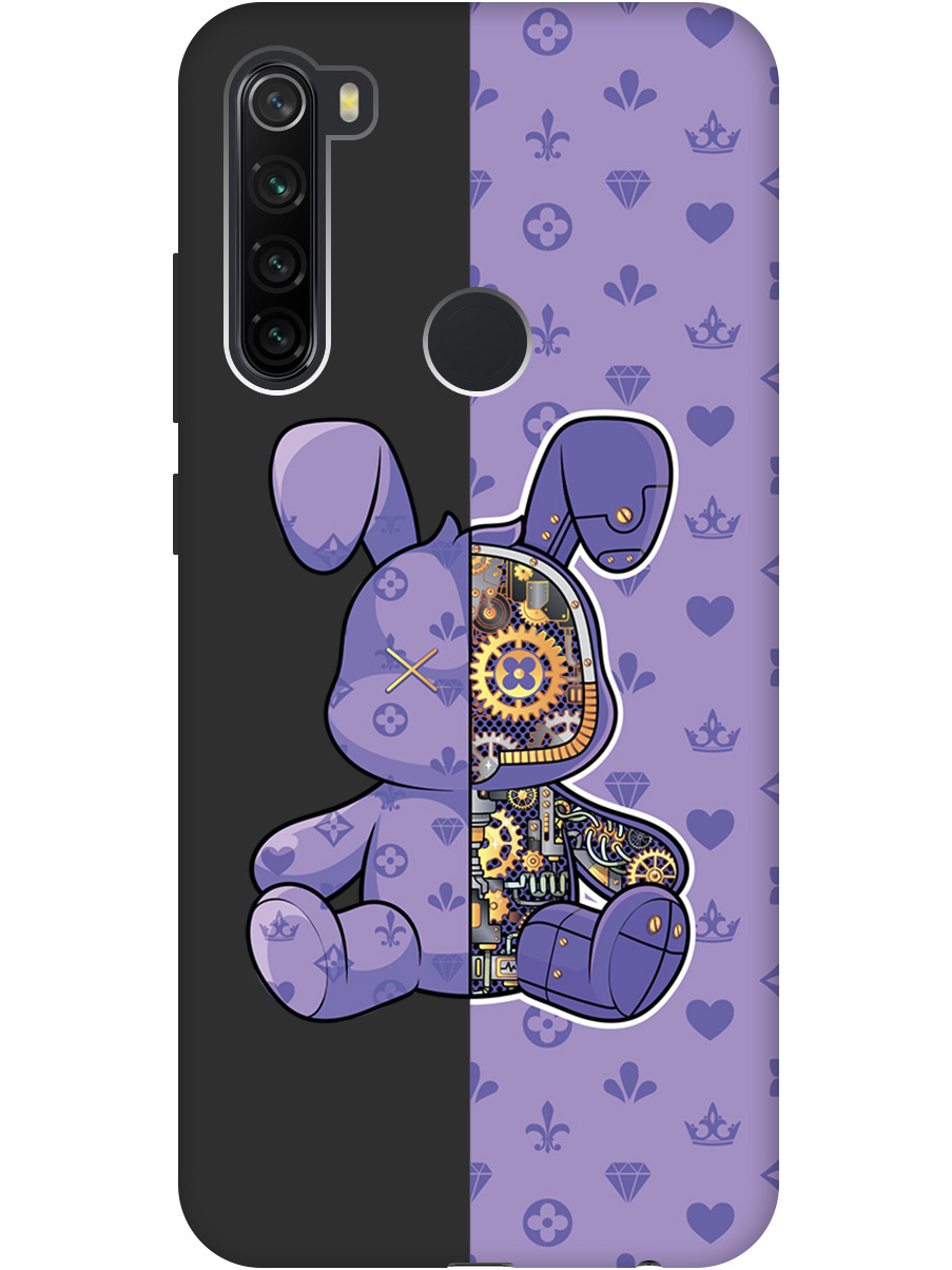 

Силиконовый чехол на Xiaomi Redmi Note 8T с принтом матовый черный 789967, Черный;фиолетовый, 722349071