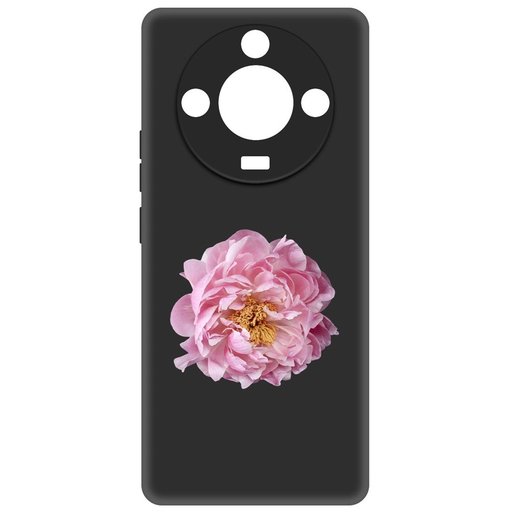 

Чехол-накладка Krutoff Soft Case Розовый пион для Realme 11 Pro+ черный