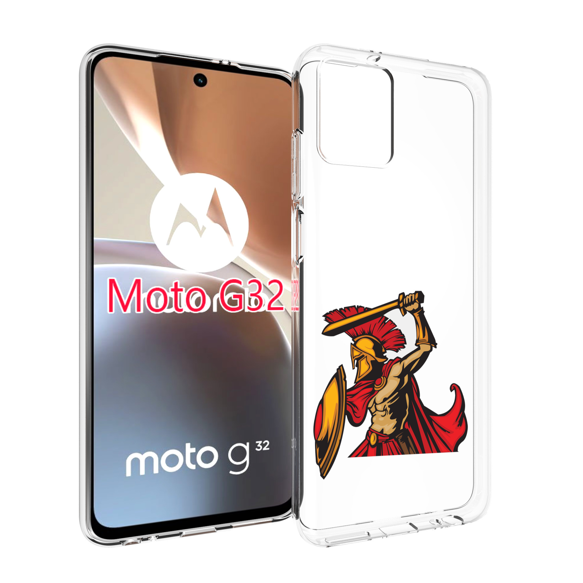 

Чехол MyPads римский-воин для Motorola Moto G32, Прозрачный, Tocco