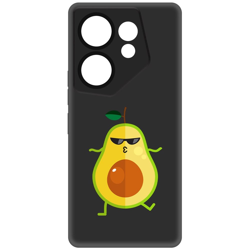 

Чехол-накладка Krutoff Soft Case Авокадо Стильный для Tecno Camon 20 Premier черный