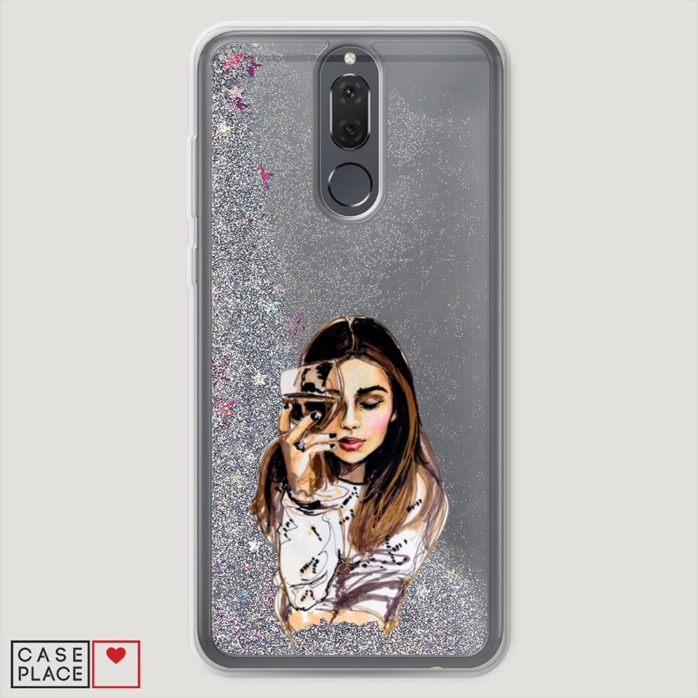 

Чехол Awog "Девушка с бокалом" на Huawei Nova 2i, 64191-1