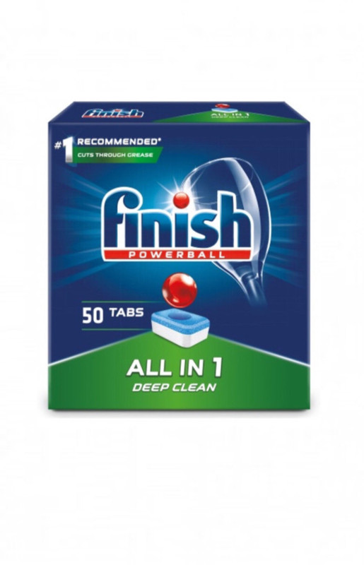 фото Таблетки для посудомоечной машины finish all in 1, 50шт