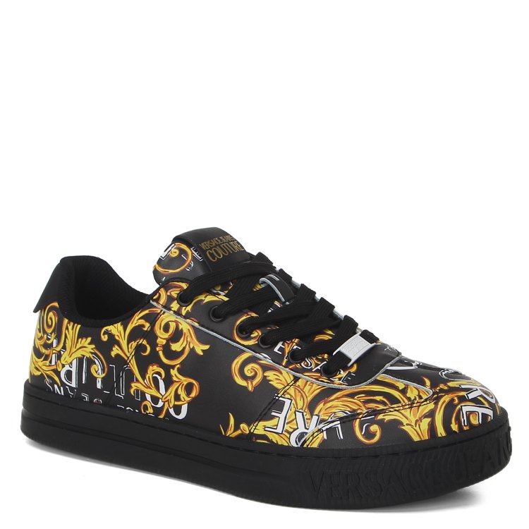 

Кеды мужские Versace Jeans Couture 74YA3SK6 черные 42 EU, Черный, 74YA3SK6