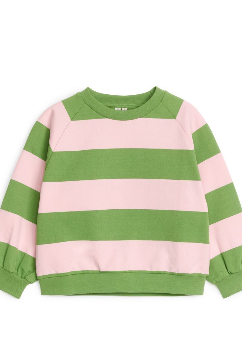 Свитшот детский ARKET 1105038, Зеленый; розовый, 110