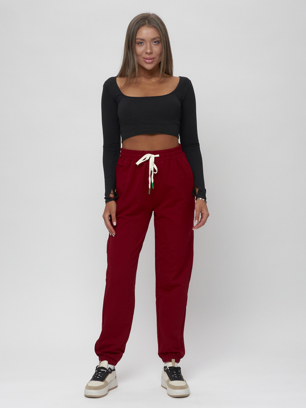 

Спортивные брюки женские MTFORCE 320 бордовые 60 RU, Бордовый, 320