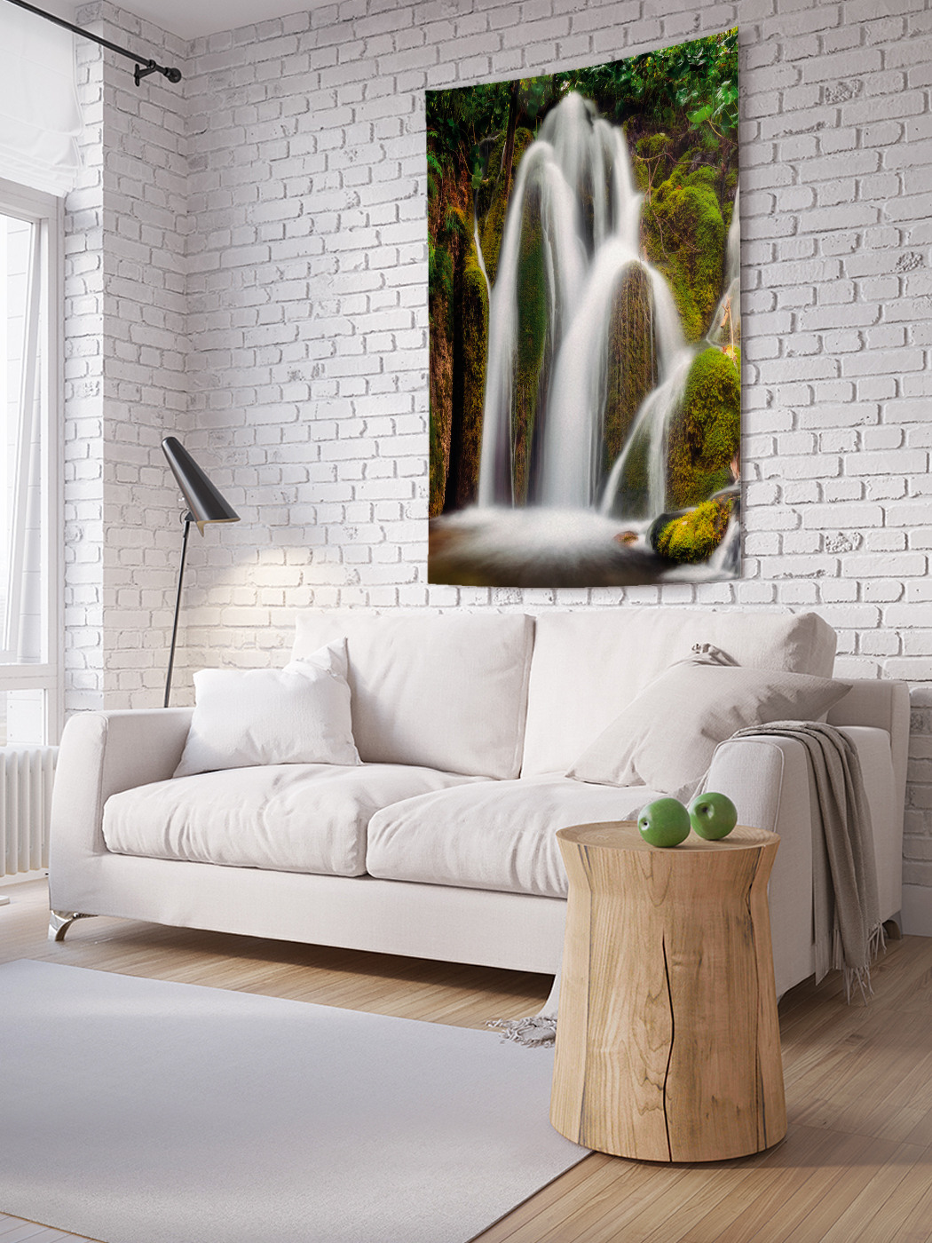 

Вертикальное фотопанно на стену JoyArty Лазурный водопад 100x150 см, Лазурный водопад