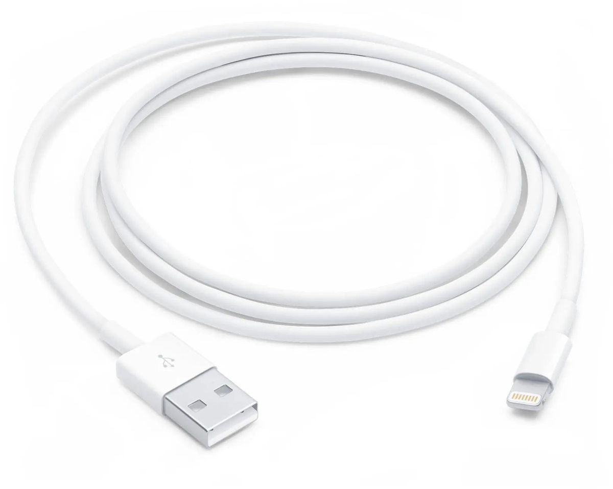 

Кабель Apple A1480 Lightning - USB 1 м, белый, A1480