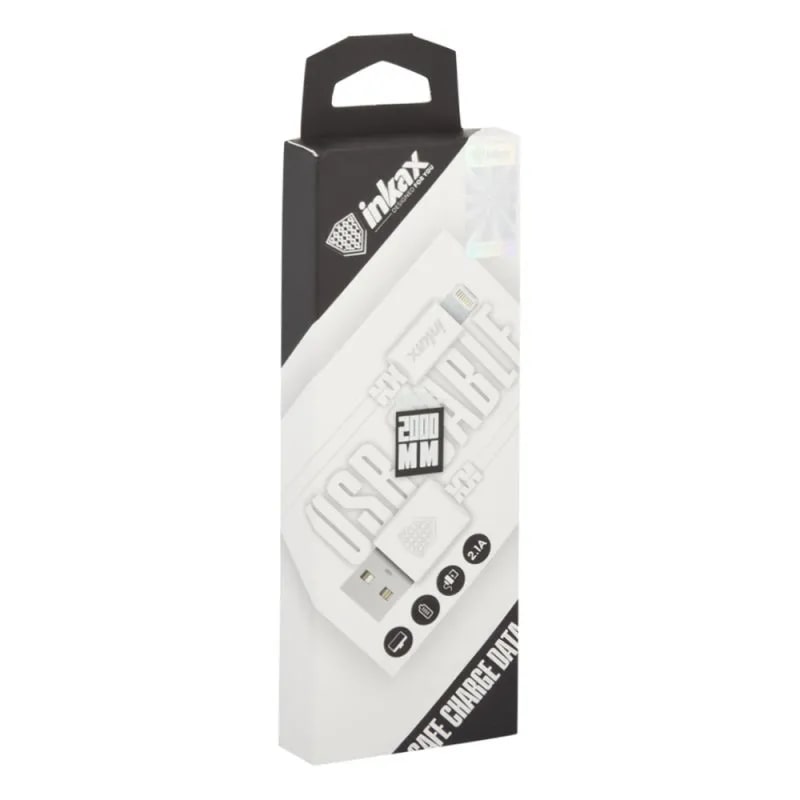 USB Кабель inkax CK-08 Kingkong для Apple 8 pin 2000 мм круглый (белый)