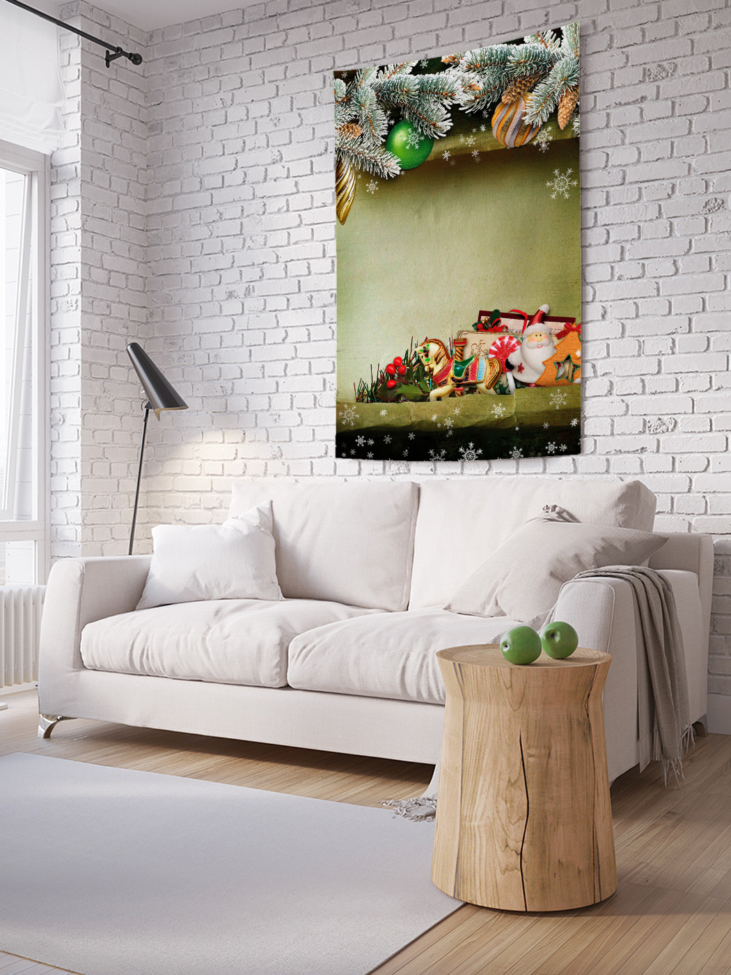 

Вертикальное фотопанно на стену JoyArty Рождественский коллаж 100x150 см, Рождественский коллаж
