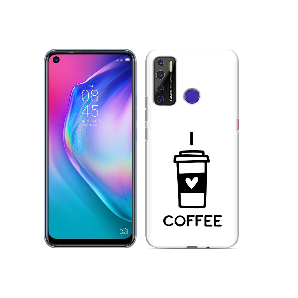 

Чехол MyPads Tocco для Tecno Camon 15 Я люблю кофе, Прозрачный, Tocco