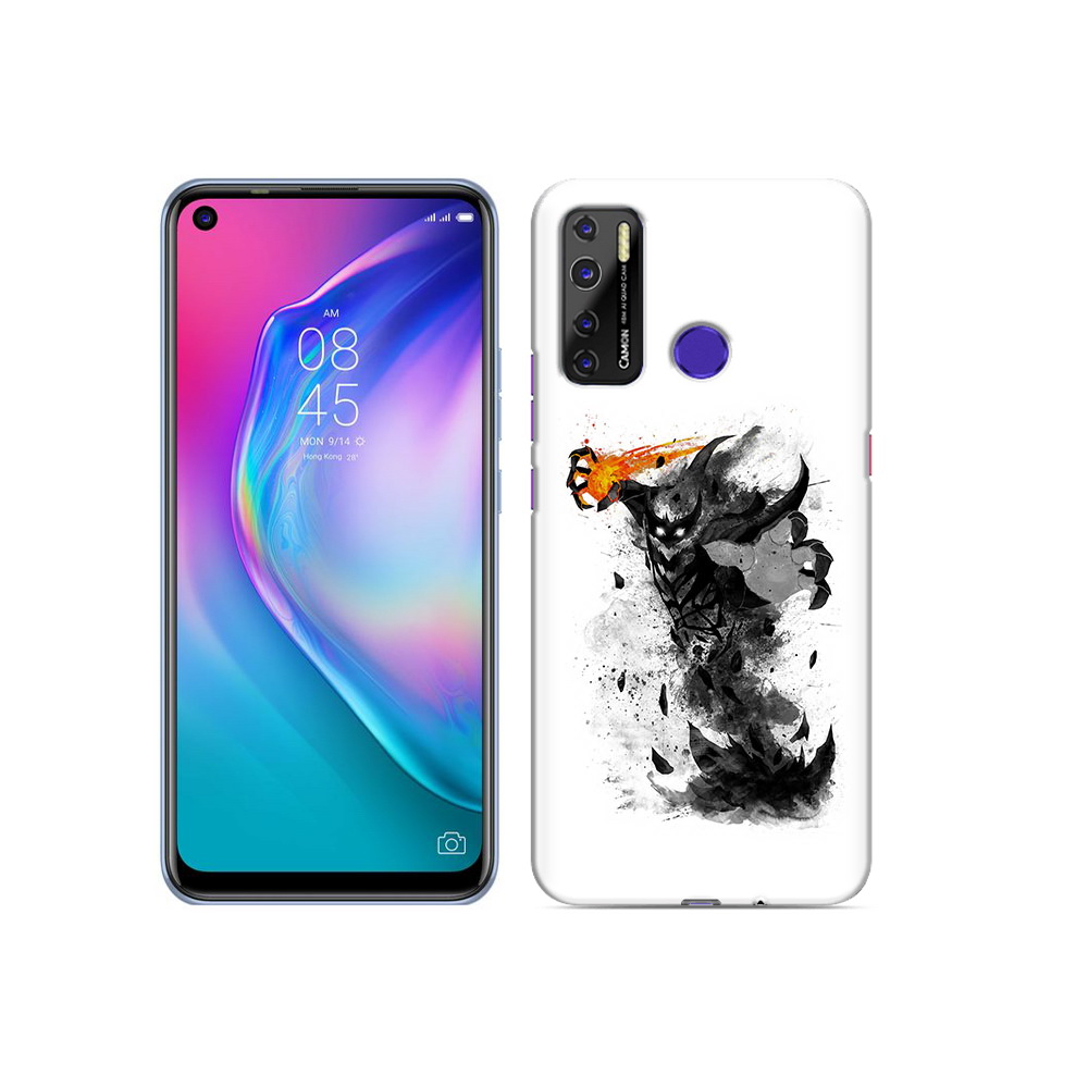 

Чехол MyPads Tocco для Tecno Camon 15 nevermore черно белый, Прозрачный, Tocco