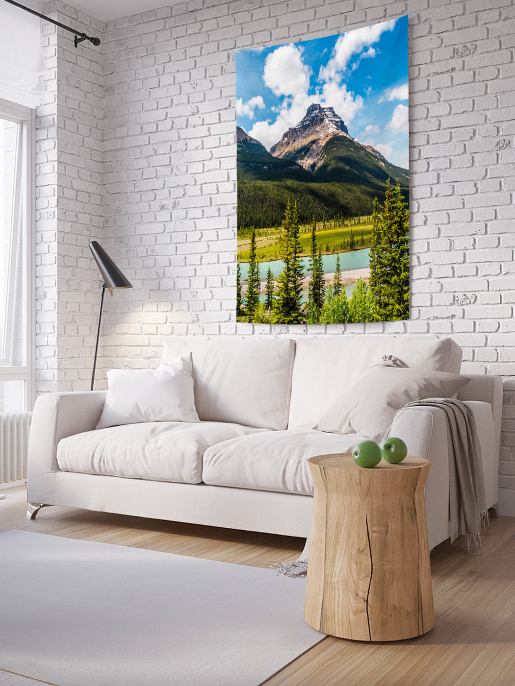 

Вертикальное фотопанно на стену JoyArty Лесные горы 100x150 см, Лесные горы