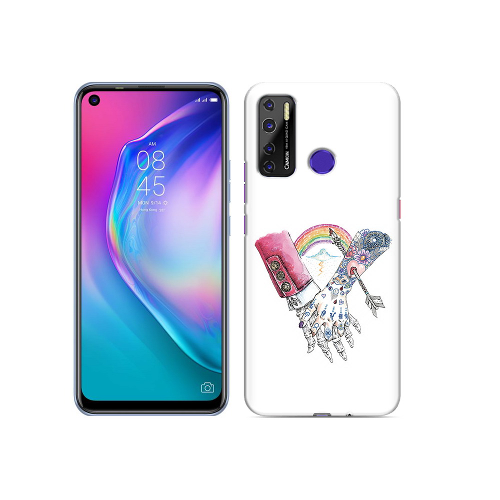 

Чехол MyPads Tocco для Tecno Camon 15 абстракция руки в татуировках, Прозрачный, Tocco