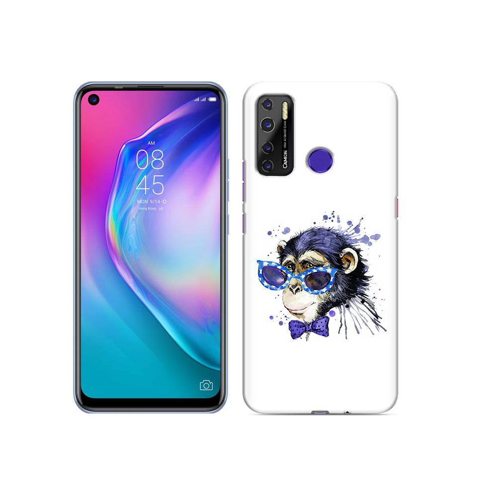 

Чехол MyPads Tocco для Tecno Camon 15 акварельная обезьяна, Прозрачный, Tocco