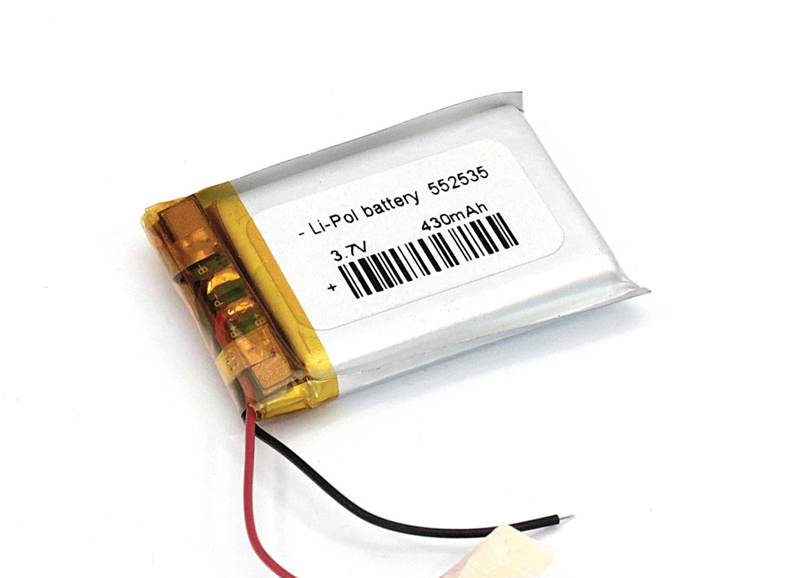 Аккумуляторная батарея OEM Li-Pol 5.5*25*35мм 2pin 3.7V/430mAh