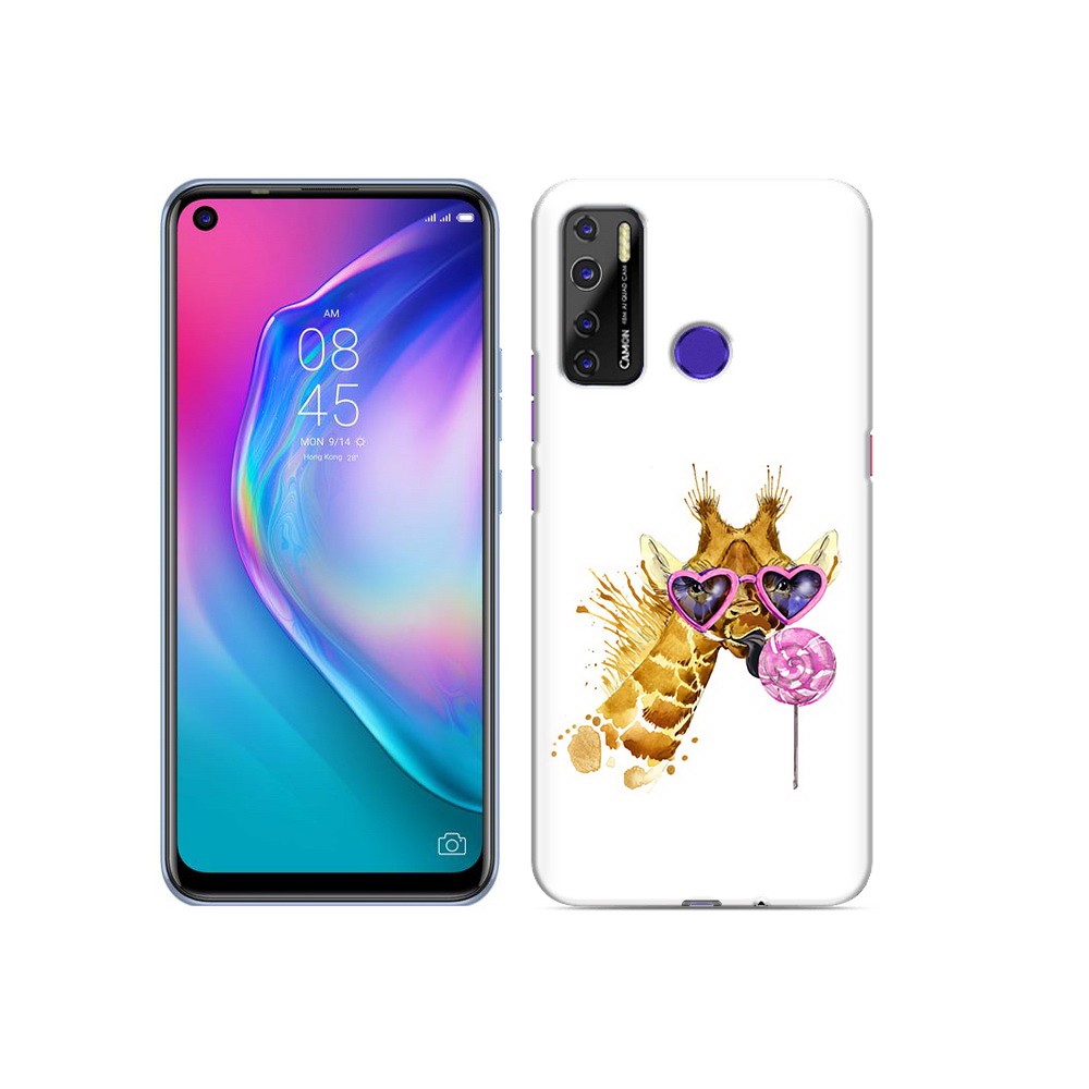 

Чехол MyPads Tocco для Tecno Camon 15 акварельный жираф, Прозрачный, Tocco