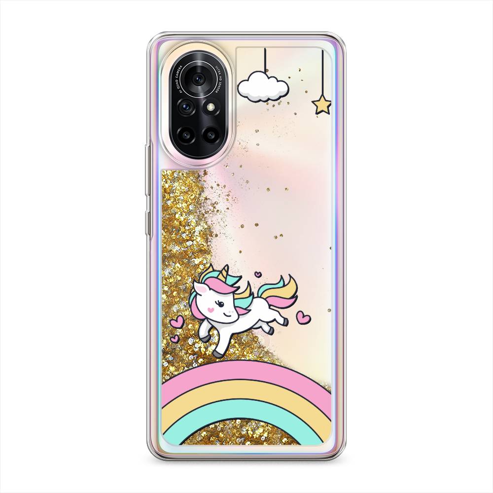 

Чехол Awog на Huawei Nova 8 "Единорог на радуге", Разноцветный, 6105790-1