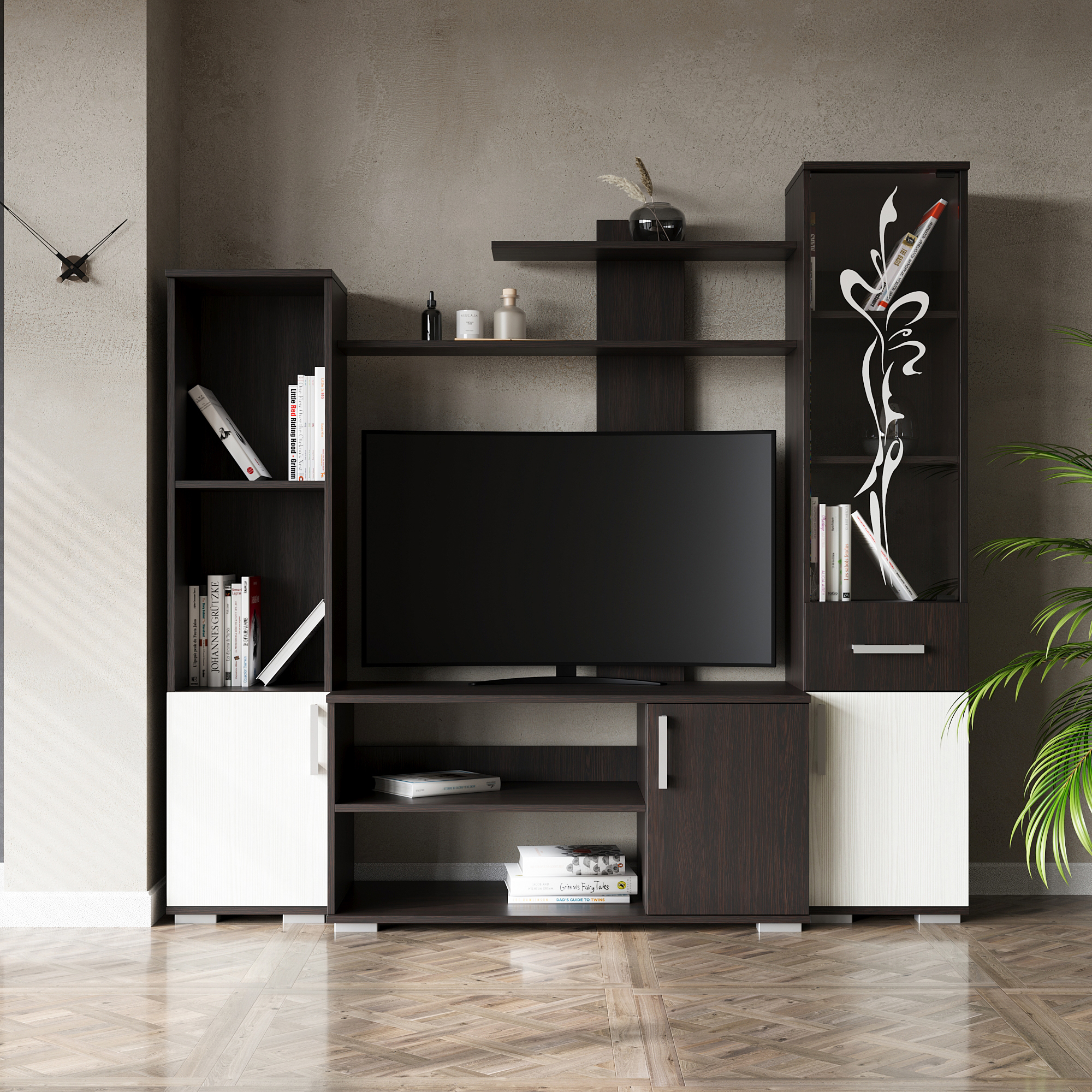 Стенка ВДК Соренто ВенгеБодега 1700х445х1614 мм 15670₽