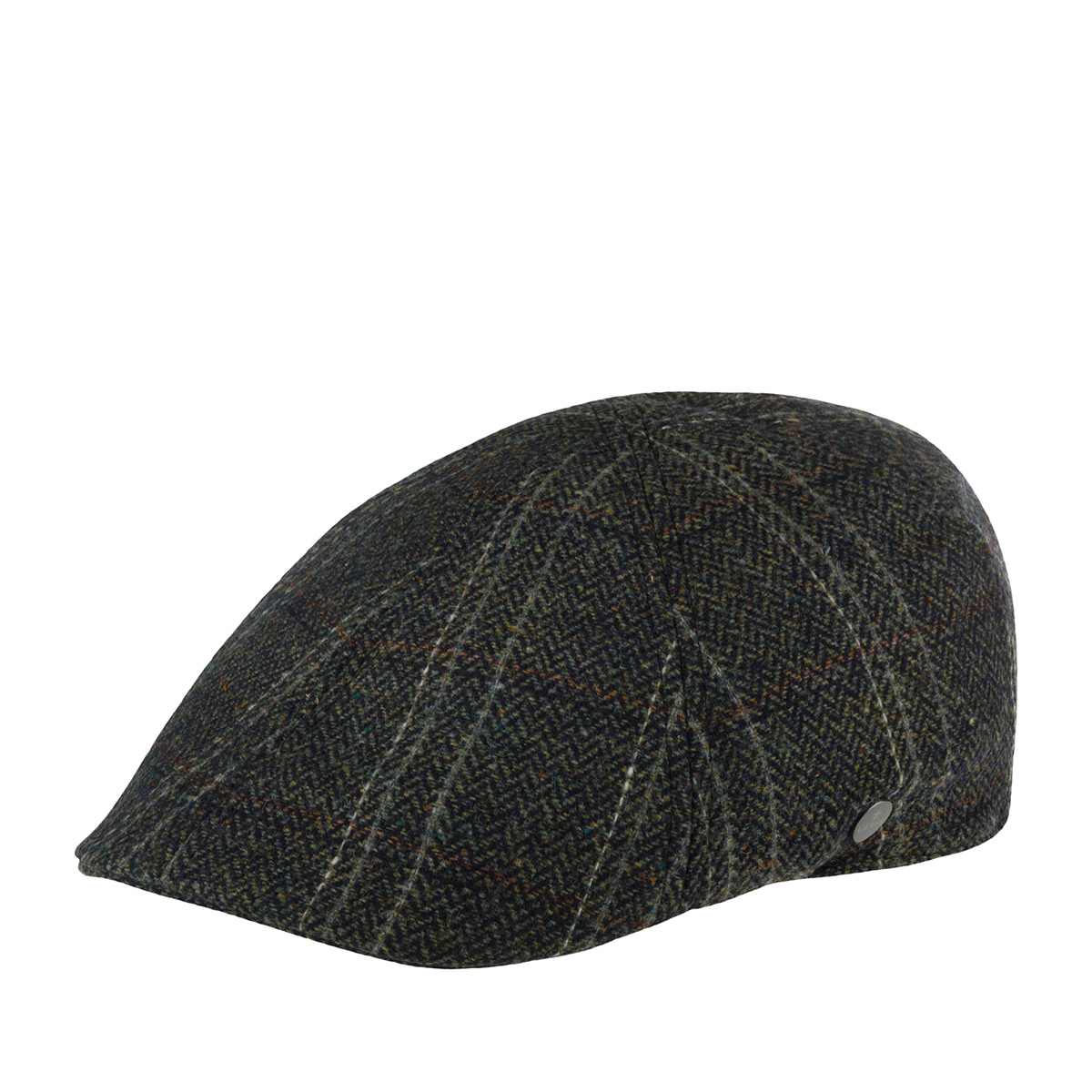 Кепка унисекс Lierys 6610504 DUCK CAP VIRGIN WOOL HERRINGBONE оливковая/черная, р.61