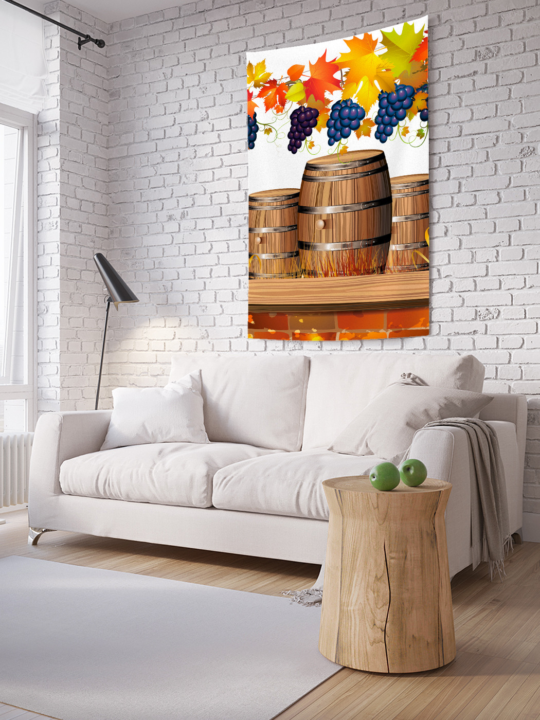 

Вертикальное фотопанно на стену JoyArty Винные бочки 100x150 см, Винные бочки