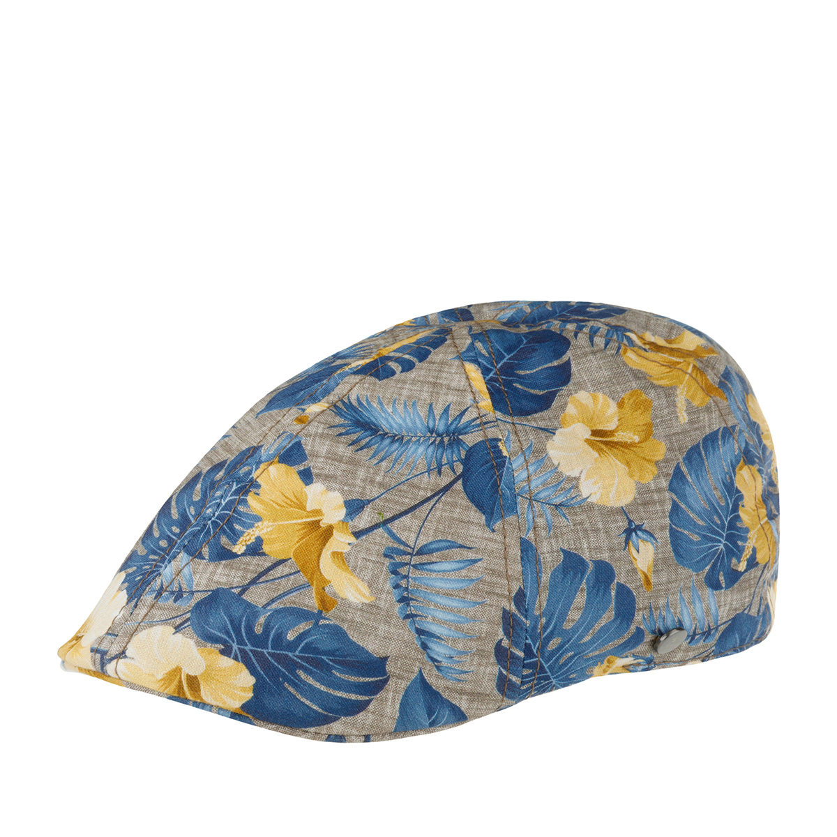 Кепка унисекс Lierys 6613908 DUCK CAP LINEN PRINT голубая/бежевая, р.59