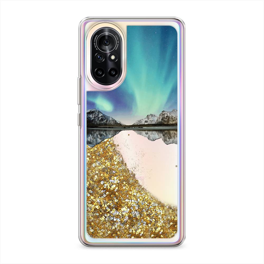 

Чехол Awog на Huawei Nova 8 "Горное озеро и сияние", Разноцветный, 6105790-1